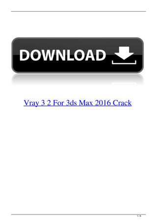 vray 3ds max 2016 crack